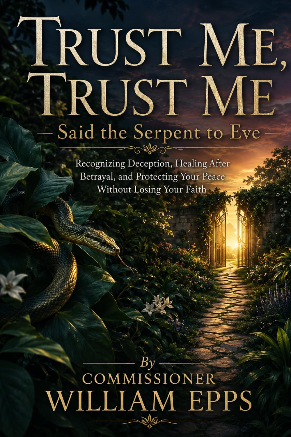 book titled 'Trust Me, Trust Me: Said the Serpent to Eve' &amp; Wall Mount – 1080p Secure Wi-Fi Video Camera
